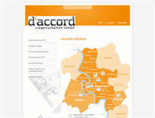 Tablet Screenshot of daccord-liegenschaften.de